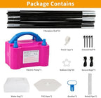Balloon Arch Kit and Balloon Pump, 10Ft Wide Adjustable Balloon Arch Stand for Floor Frame with Electric Pump, alternate view