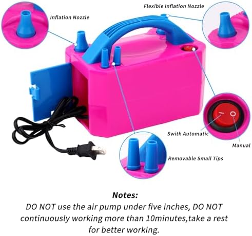 Balloon Arch Kit and Balloon Pump, 10Ft Wide Adjustable Balloon Arch Stand for Floor Frame with Electric Pump, alternate view