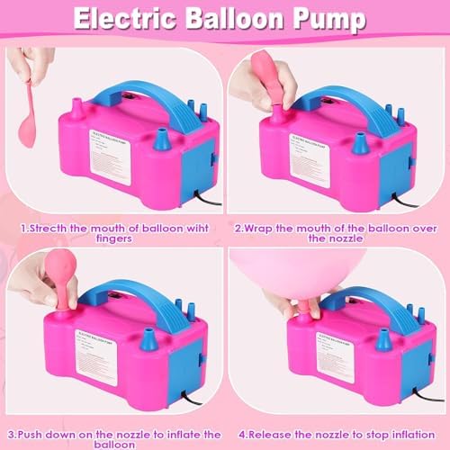Balloon Arch Kit and Balloon Pump, 9Ft Tall & 10Ft Wide, alternate view 2