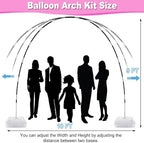 Balloon Arch Kit and Balloon Pump, 9Ft Tall & 10Ft Wide, alternate view 3