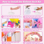 Balloon Arch Kit and Balloon Pump, 9Ft Tall & 10Ft Wide, alternate view 4