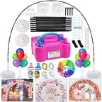 Balloon Arch Kit and Balloon Pump Electric, 10ft Wide Adjustable Balloon Arch Stand With 100Balloons 2Balloon