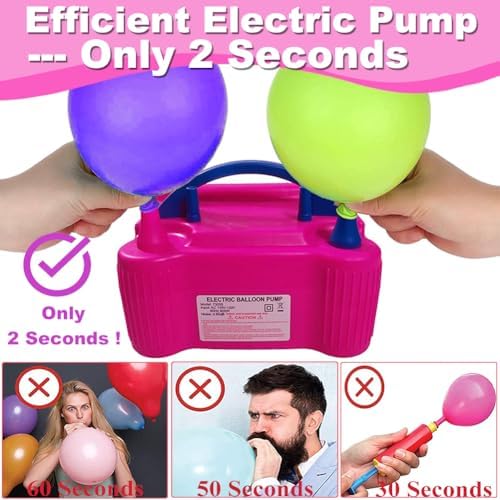 Balloon Arch Kit and Balloon Pump Electric, 10ft Wide Adjustable Balloon Arch Stand With 100Balloons 2Balloon, alternate view