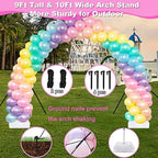 Balloon Arch Kit and Balloon Pump Electric, 10ft Wide Adjustable Balloon Arch Stand With 100Balloons 2Balloon, alternate view