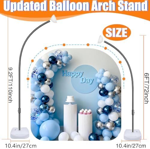 Balloon Arch Kit for Party Birthday Decoration 9.2FT & 6FT, alternate view 3