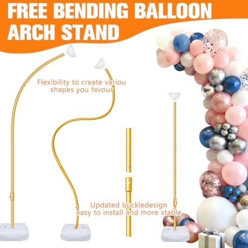 Balloon Arch Kit for Wedding Decoration 9.2FT & 6FT - Gold in 9.2FT & 6FT in Updated-gold, alternate view 4