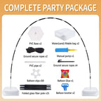 Balloon Arch Kit Stand 10 ft Wide 9 ft Tall Adjustable with Base, alternate view 4