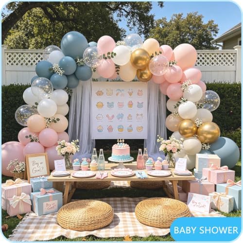 Balloon Arch Kit Stand for Birthday Decoration 8.2FT & 6FT, alternate view 2