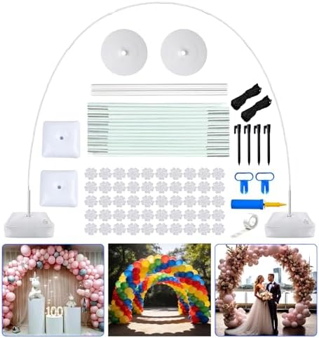 Balloon Arch Kit Stand with Foldable Storage, 10FT Wide & 9FT Tall