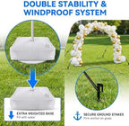 Balloon Arch Kit Stand with Foldable Storage, 10FT Wide & 9FT Tall, alternate view 2