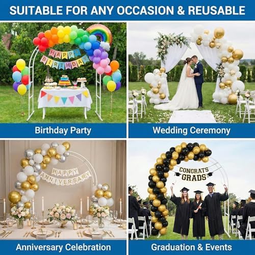 Balloon Arch Kit Stand with Foldable Storage, 10FT Wide & 9FT Tall, alternate view 6