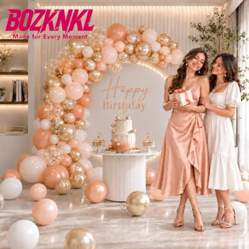 Balloon Arch Kit with Base, Gold Half Arch Stand, 8.2 ft in long in Gold, alternate view 2