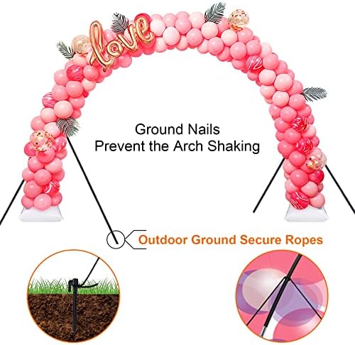 Balloon Arch Kit with Electric Balloon Pump, Adjustable Balloon Arch Stand Frame Garden Arbors: for Wedding Baby, alternate