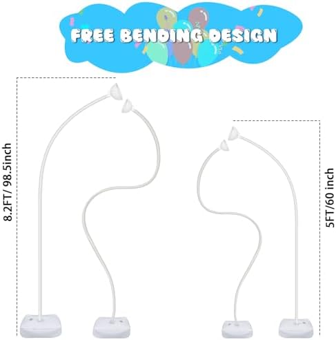 Balloon Arch Kit with Electric Pump, Free Bending Half Balloon Arch Stand, alternate view 3