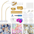 Balloon Arch Kit with Pump 8.2FT/5FT Gold Half Arch Balloon Stand for Party