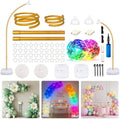 Balloon Arch Stand, Bendable Balloon Arch Kit with Light Strings
