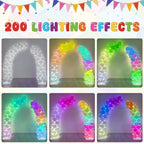 Balloon Arch Stand, Bendable Balloon Arch Kit with Light Strings, alternate view 4