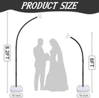 Balloon Arch Stand for Floor with Base, Reusable Balloon Arch Kit, Black in Black, alternate view 3
