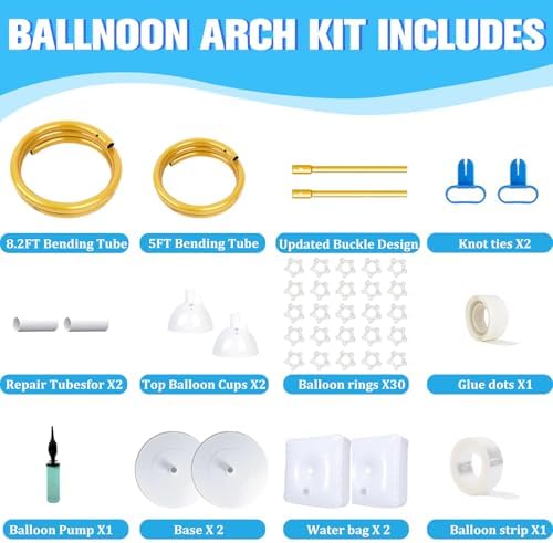 Balloon Arch Stand for Wedding Arch Frame Decoration 9.2FT & 6FT, alternate view 5