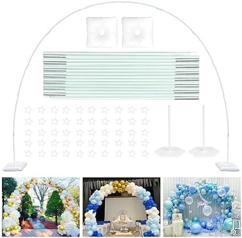 Balloon Arch Stand Kit, 10 x 7.5FT Adjustable Arch Frame for Party in 10 x 7.5FT