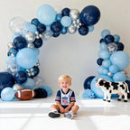 Balloon Arch Stand Kit 9ft &5.6ft, Heavy Duty Base With Water Filling Bag, White Bendable Half Arch Balloon Arch, alternate