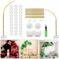 Balloon Arch Stand Kit 9ft &5.6ft, Heavy Duty Base With Water Filling Bag Bendable Half Arch Balloon Arch for