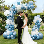 Balloon Arch Stand Kit 9ft &5.6ft, Heavy Duty Base With Water Filling Bag Bendable Half Arch Balloon Arch for, alternate view