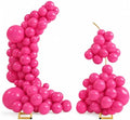 Balloon Arch Stand Kit Set with 145PCS Different Sizes Pink Balloons - Metal Wedding Backdrop Frame with 8 Water