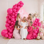 Balloon Arch Stand Kit Set with 145PCS Different Sizes Pink Balloons - Metal Wedding Backdrop Frame with 8 Water, alternate