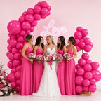 Balloon Arch Stand Kit Set with 145PCS Different Sizes Pink Balloons - Metal Wedding Backdrop Frame with 8 Water, alternate