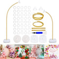 Balloon Arch Stand with Base - 8.2ft & 5ft Balloon Arch Kit with Bendable Tubes, Half Arch Stand, Balloon Column