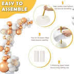 Balloon Arch Stand with Base - 8.2ft & 5ft Balloon Arch Kit with Bendable Tubes, Half Arch Stand, Balloon Column, alternate