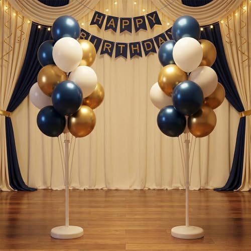 Balloon Column Kit for Floor- Set of 2, Balloon Columns with Stand, Base and Pole, Balloon Tower Backdrop, alternate view 2