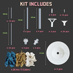 Balloon Column Kit for Floor- Set of 2, Balloon Columns with Stand, Base and Pole, Balloon Tower Backdrop, alternate view 3