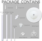 Balloon Column Kit for Floor- Set of 2, Base&Pole, Balloon Stand Holder on Floor or Table Centerpieces Backdrop, alternate