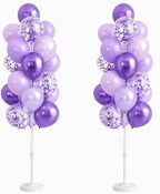 Balloon Column Kit Set of 2 With Balloons Included - with Base, and Pole, Balloon Tower Backdrop Decoration for