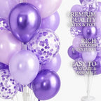 Balloon Column Kit Set of 2 With Balloons Included - with Base, and Pole, Balloon Tower Backdrop Decoration for, alternate