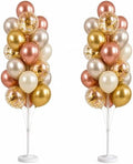 Balloon Column Kit Set of 2 With Balloons Included - with Base, and Pole, Balloon Tower Backdrop Decoration for