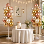 Balloon Column Kit Set of 2 With Balloons Included - with Base, and Pole, Balloon Tower Backdrop Decoration for, alternate