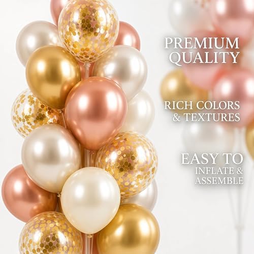 Balloon Column Kit Set of 2 With Balloons Included - with Base, and Pole, Balloon Tower Backdrop Decoration for, alternate
