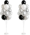 Balloon Column Stand Kit,2 Sets of Assorted Rainbow Balloon Tower Pillar with 10inch Bright Color baloon