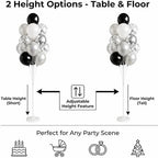 Balloon Column Stand Kit,2 Sets of Assorted Rainbow Balloon Tower Pillar with 10inch Bright Color baloon, alternate view 3