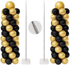 Balloon Column Stand Kit, Set of 2, 6.6ft Height Adjustable Column Kit, Metal Telescopic Pillar Balloon Stand