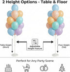 Balloon Column Stand Kit with Balloons, Base and Pole, Balloon Column Kit for Floor or Table Backdrop Decoration, alternate