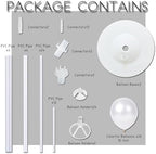 Balloon Column Stand Kit with Base Pole for Floor or Table Party in 2 Count (Pack of 1) in Blue Mint, alternate view 2
