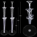 Balloon Stand Kit for Party and Wedding Decorations Celebrations 4 Sets Balloon Stands fot Table with 28 Sticks, alternate