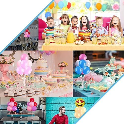 Balloon Stand Kit for Party and Wedding Decorations Celebrations 4 Sets Balloon Stands fot Table with 28 Sticks, alternate