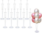 Balloon Stand Kit For Table - 10 Sets Balloon Sticks with Base For Birthday Graduation Party Decorations in 10