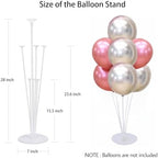 Balloon Stand Kit For Table - 10 Sets Balloon Sticks with Base For Birthday Graduation Party Decorations in 10, alternate