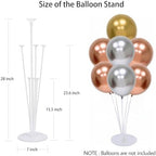 Balloon Stand Kit For Table - 8 Sets Balloon Sticks with Base For Birthday Graduation Party Decorations in 8, alternate view